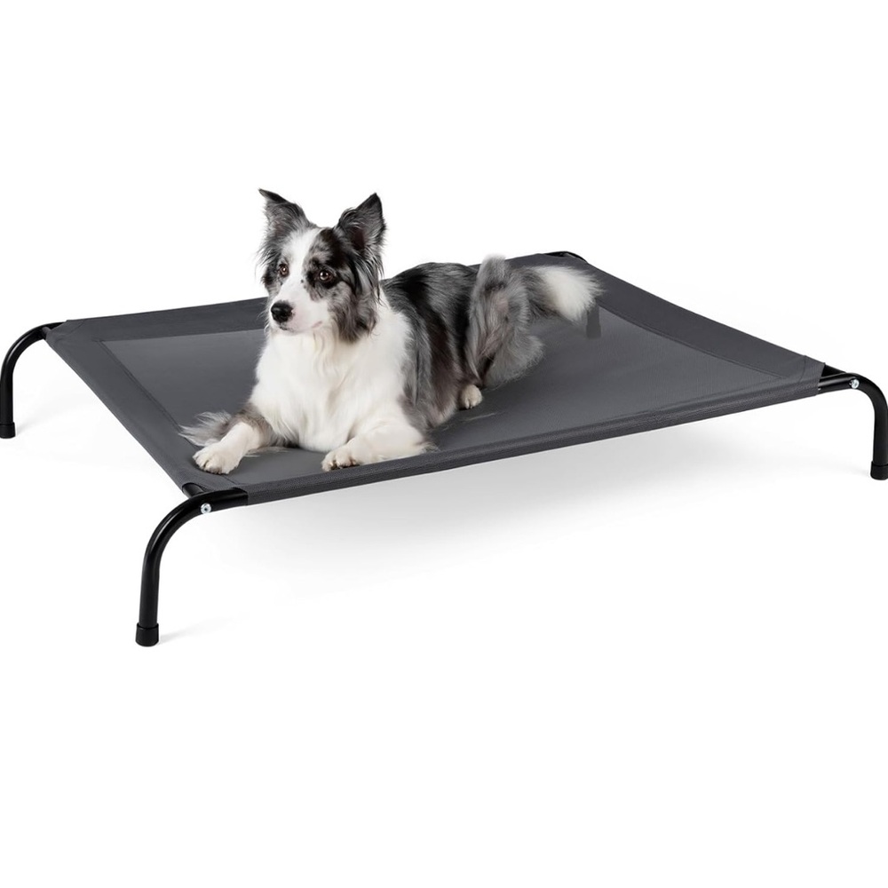 Black Elevated Pet Bed